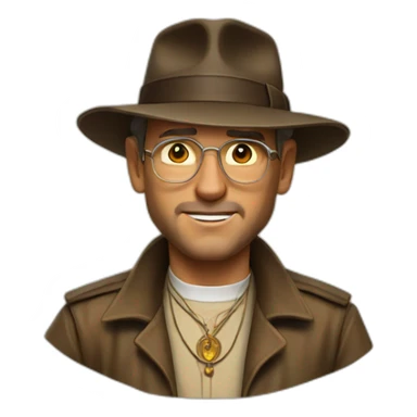 indiana jones priest sticker