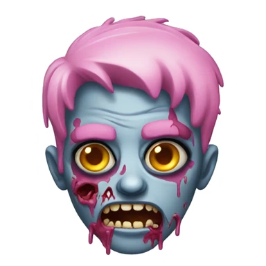 Pink zombie  sticker