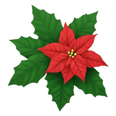 poinsettia sticker