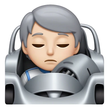 sleepy racecar sticker