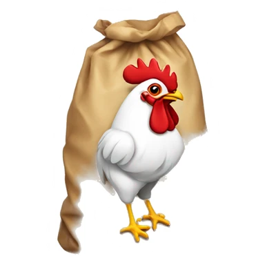 rooster in a bag sticker