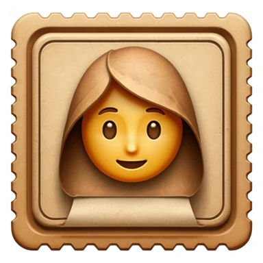 stamp old fashioned sticker