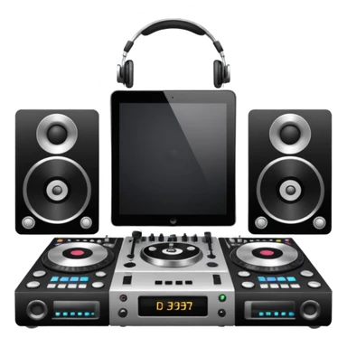 dj setup sticker