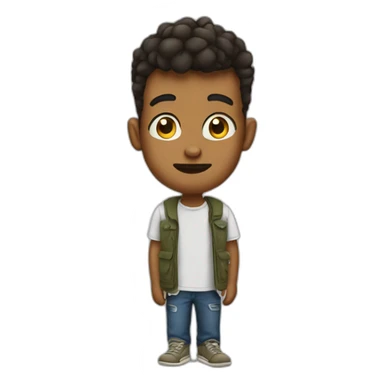 Attitude boy sticker