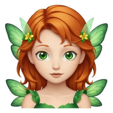 fairy with ginger hair  sticker