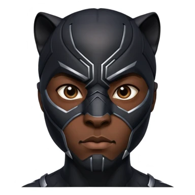 black panther marvel movies character face only sticker