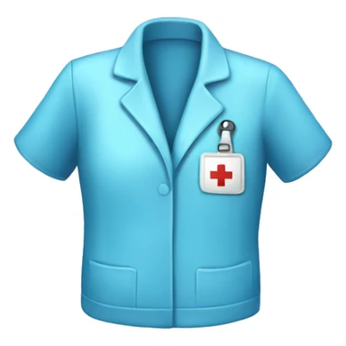 lightblue jacket for a nurse sticker