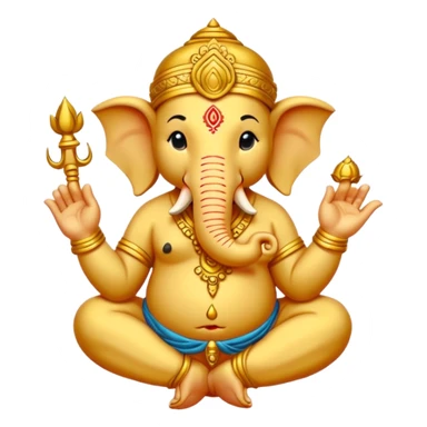 a ganesh sticker classic oniy use black colur and some lines sticker