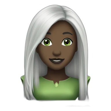 Elphaba wicked cynthia erivo black hair sticker