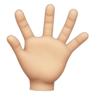 hand with 10 fingers sticker