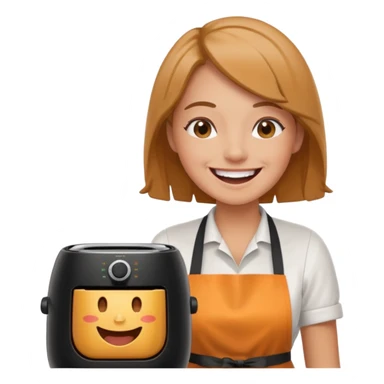 Air fryer Laughing historically sticker