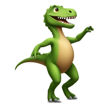 Dinosaur dancing sticker