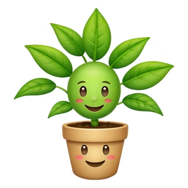 Une plante qui sourit  sticker