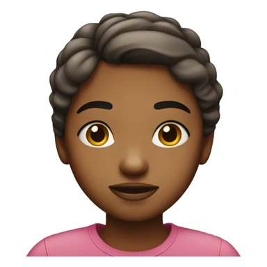 Girl with raising eyebrow sticker