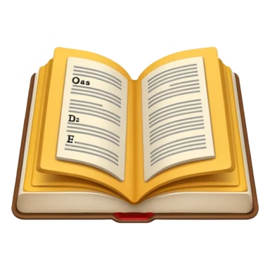 A minimalist emoji-style icon representing wordplay — symbolizing creativity with language. It features an open book or speech bubble merging with playful letters or word fragments, forming a clever visual pun. sticker