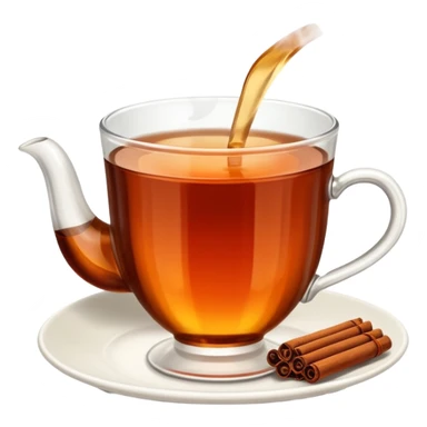 Turkish tea in the turkish tea cup sticker