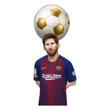 Messi qui dérobe un ballon d’or sticker