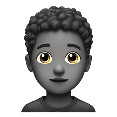 monochrome portrait of a boy sticker