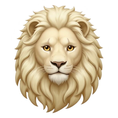 White lion sticker
