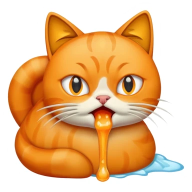 Gato vomitando sticker