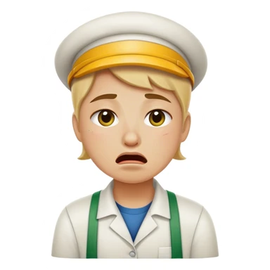 Subway restaurant worker crying sticker
