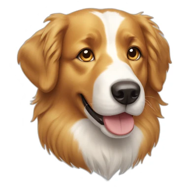 border collie golden retriever dog sticker