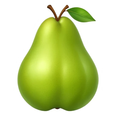pear with piece sticker