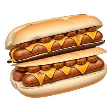 chopped sausages in pita bread sticker