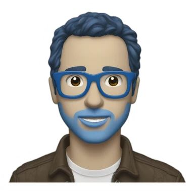 the blue album by Weezer sticker