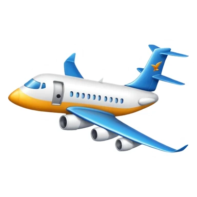 Airplane with a goose head sticker