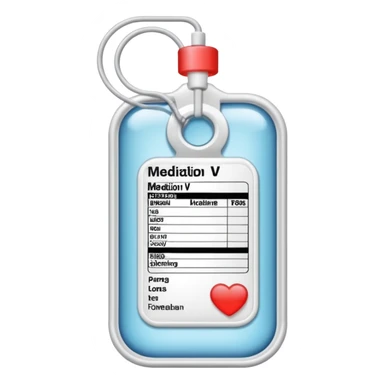 Medication iv label sticker