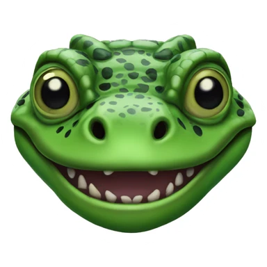 Green Gila Monster Head sticker
