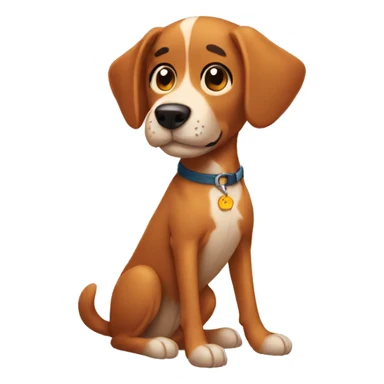 dog missing one leg sticker