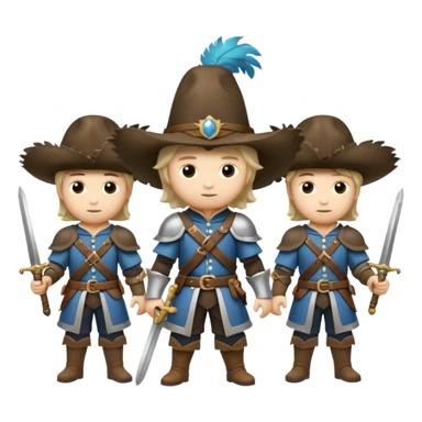 3 musketeers sticker