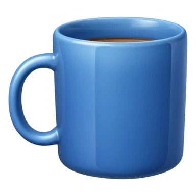 blue ceramic mug sticker