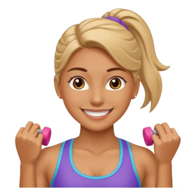 Gym girl sticker