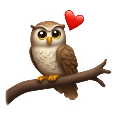 Owl love sticker