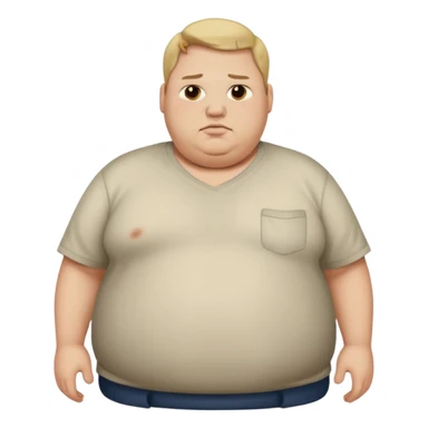 Hombre obeso mórbido  sticker