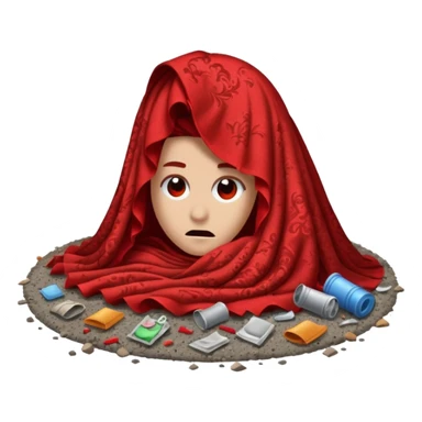 sweeping stuff under the carpet sticker