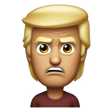 angry donald trump sticker