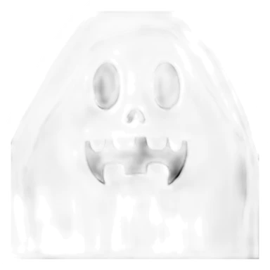 Ghost-face sticker