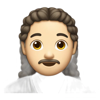 jesus wearing korean traditional hanbok sticker