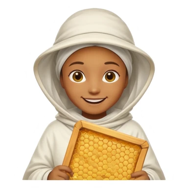 beekeeper white cloth sticker