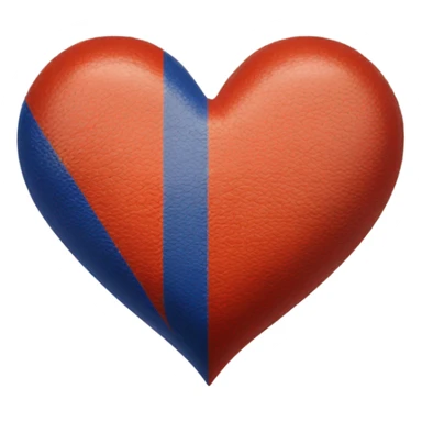 Heart with Armenian flag colors inside  sticker
