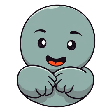 hug and shush emoji sticker