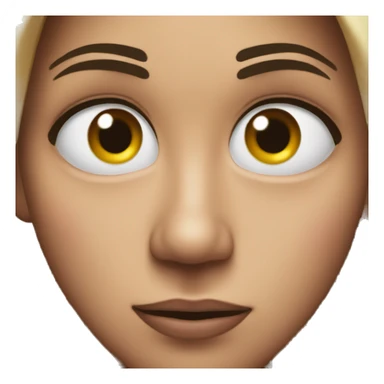 bombastic side eye face sticker