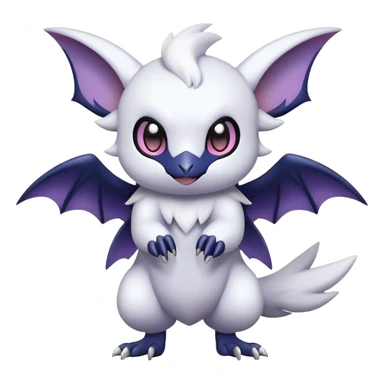 Cool Cute Kawaii Noibat-Absol-Pokemon Full Body sticker