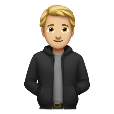 Male with crows flying around them sticker