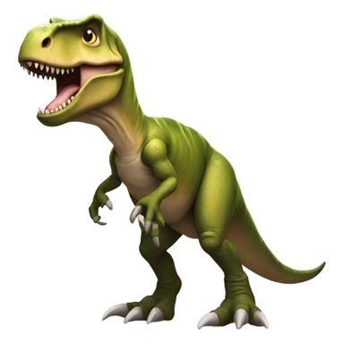 T.Rex with one arm on one leg sticker
