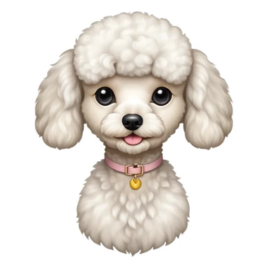 Skinny poodle sticker